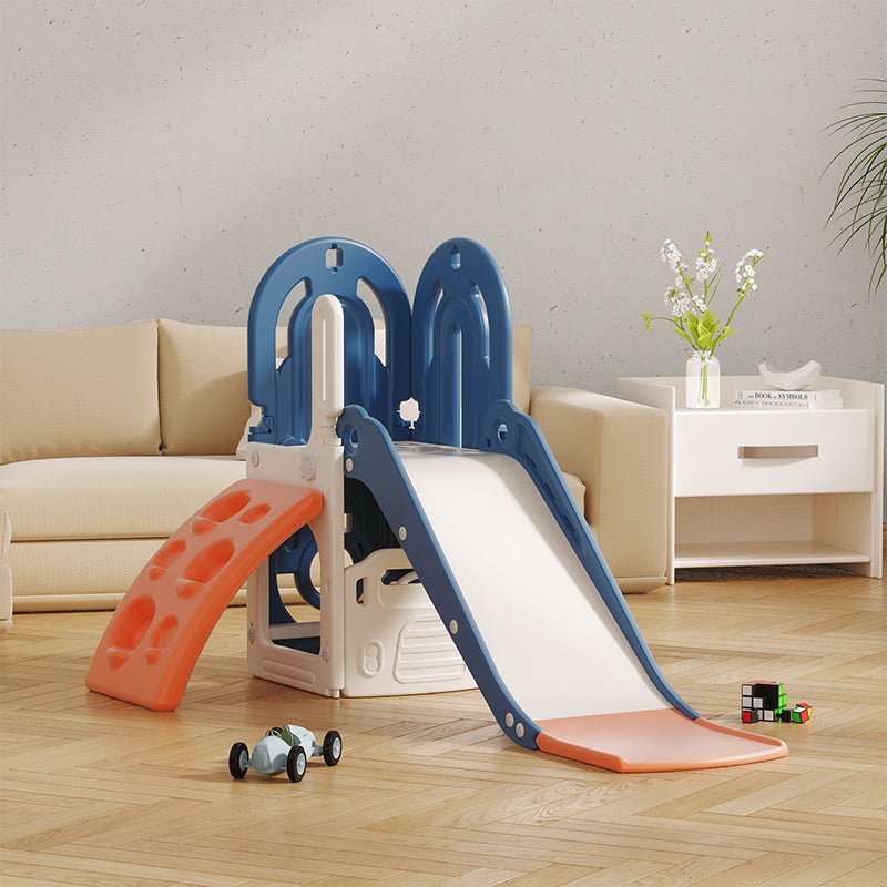 Slide w/ Climbing Wall - Blue - Marah Kids