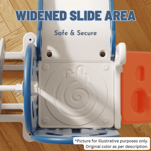 Slide w/ Climbing Wall and Basketball Hoop - Pink - Marah Kids