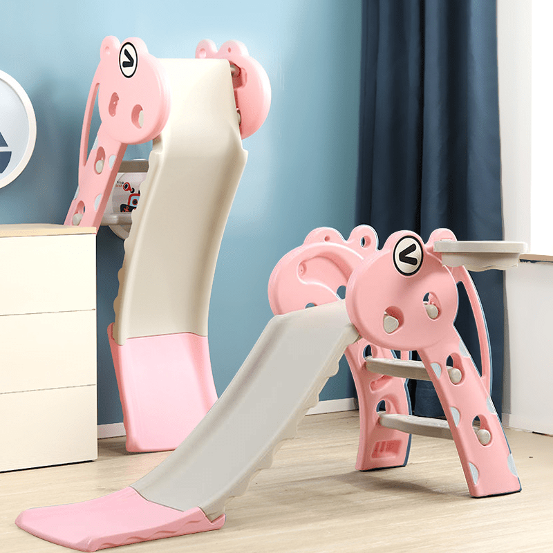 Slide W/ Basketball Hoop - Pink - Marah Kids