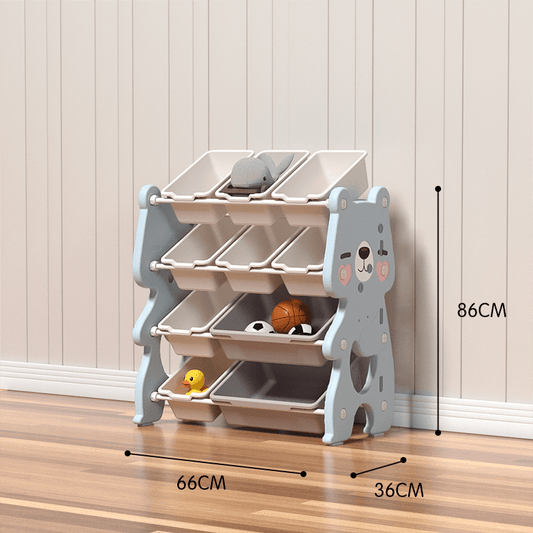 Lovely Baby - Bear Storage Rack W/ 10 Boxes - Marah Kids