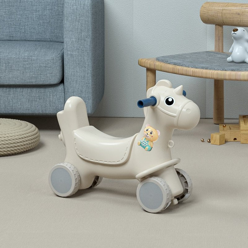 Lovely Baby - 2 - In - 1 Rocking Horse & Ride On - Blue - Marah Kids