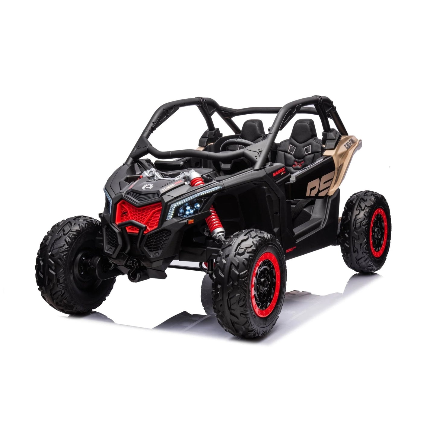 Can Am Maverick 24V Electric Ride - On Buggy - Black: LED, Remote, MP3, EVA Wheels - Marah Kids