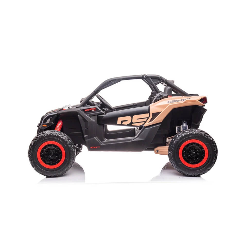 Can Am Maverick Licensed 24V Electric Ride On Utv Buggy, Led Lights, Eva Wheels, Mp3, Parental Remote - Black