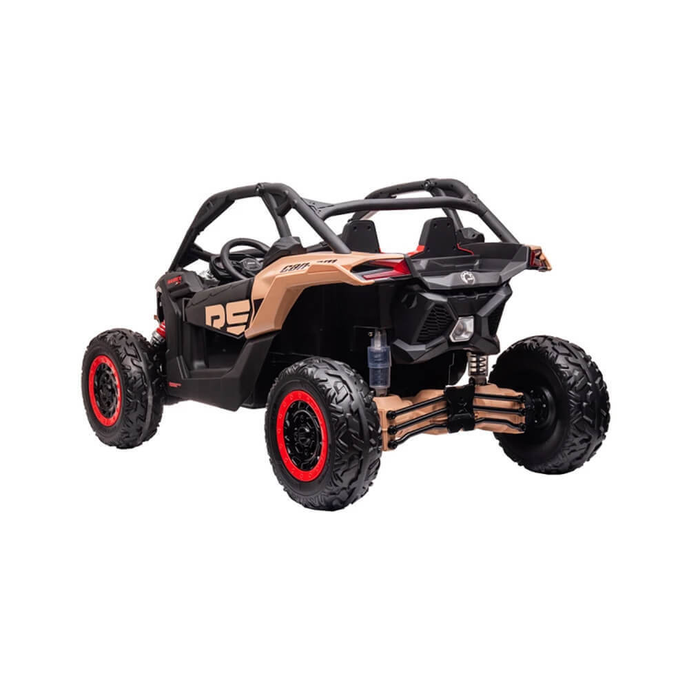 Can Am Maverick Licensed 24V Electric Ride On Utv Buggy, Led Lights, Eva Wheels, Mp3, Parental Remote - Black