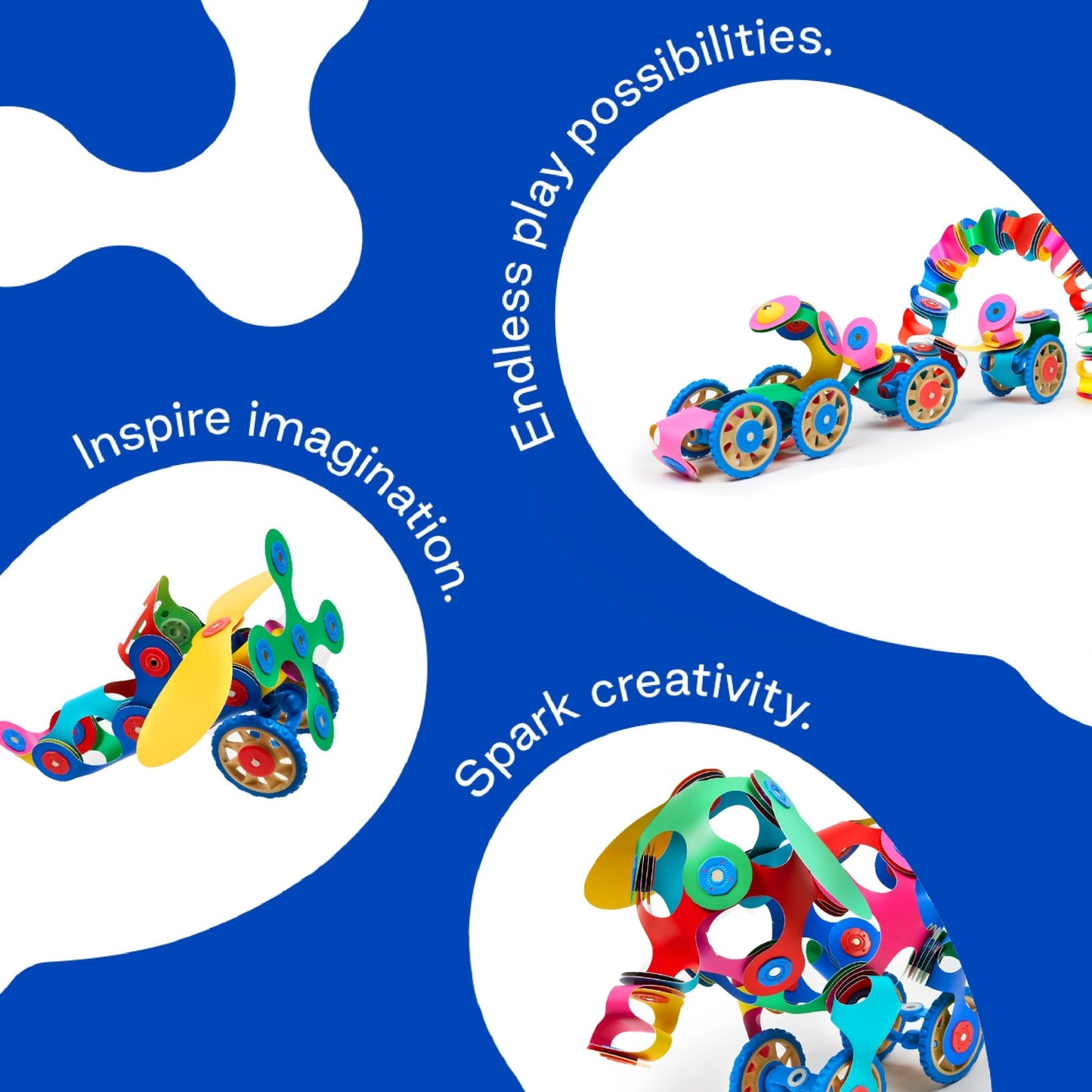 Clixo Wheel Creator Pack - 72 Piece Magnetic Building Set - Marah Kids