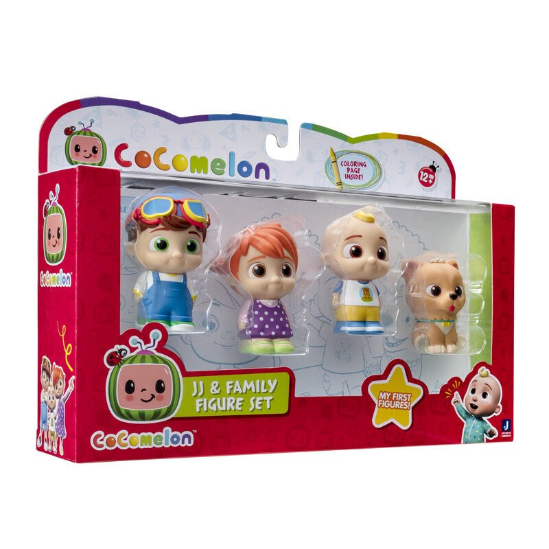 Jaswar - Cocomelon Jj And Family 4 Figure Pack - Marah Kids