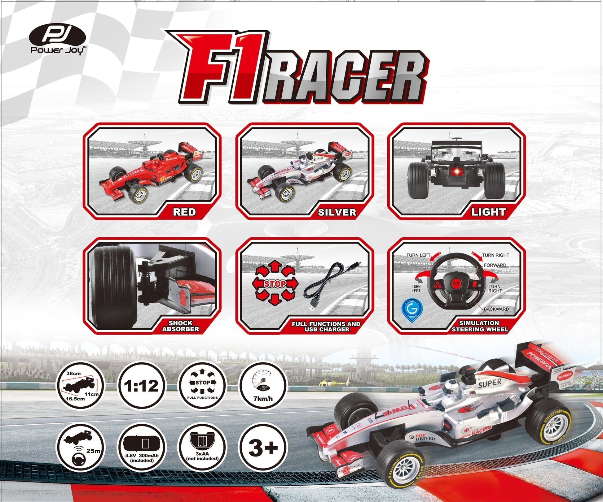 Power Joy - Rc Racing Flag 112 Bpc Bo - Marah Kids