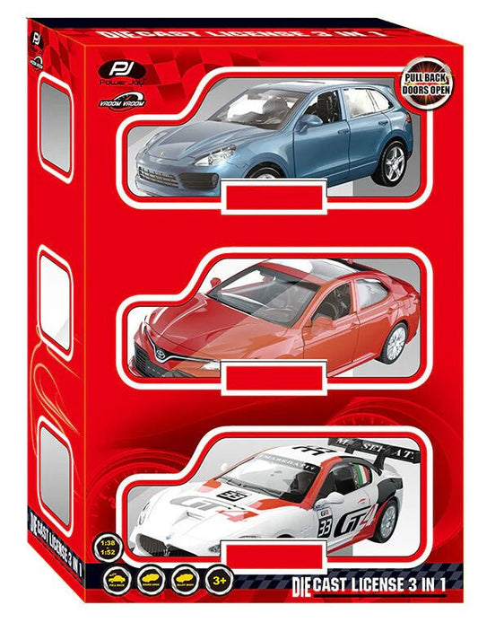 Power Joy Vroom Vroom Diecast Msz Licensed 3pieces 4.5inches - Marah Kids