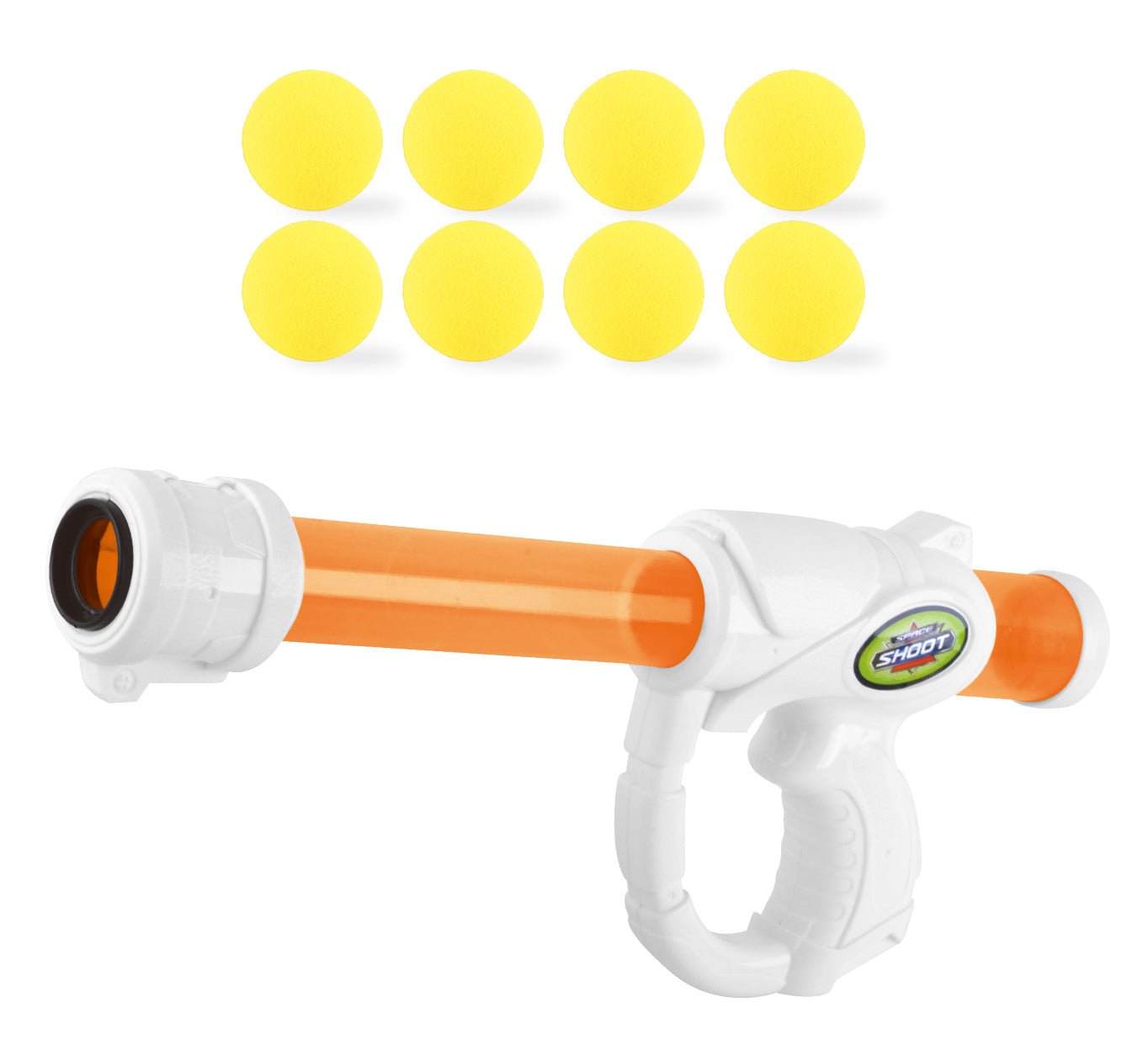Power Joy Shooterz X Blaster 6 with Eva Foam Ball 8 - pieces, Assorted 1 Piece - Marah Kids