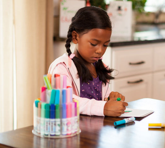 Crayola Pip - Squeaks Telescoping Marker Tower – 50 Washable Mini Markers for Kids - Marah Kids