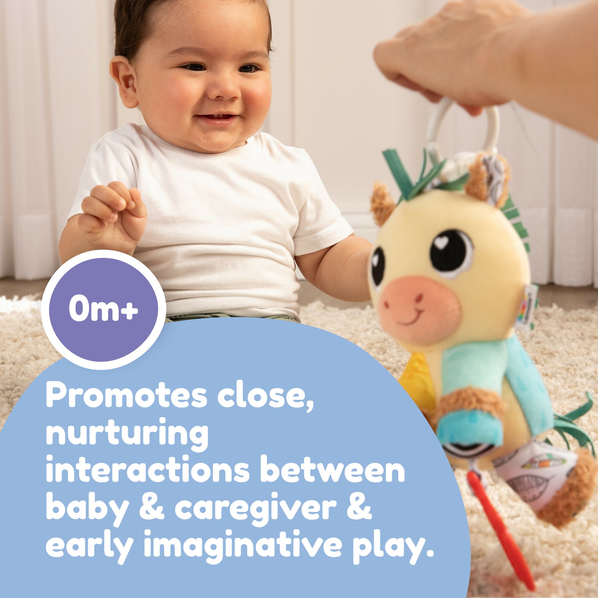 Lamaze Horse Clip & Go | Baby Sensory Toy, Crinkle & Rattle 0+ - Marah Kids