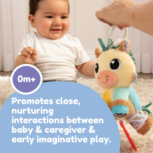 Lamaze Horse Clip & Go | Baby Sensory Toy, Crinkle & Rattle 0+ - Marah Kids