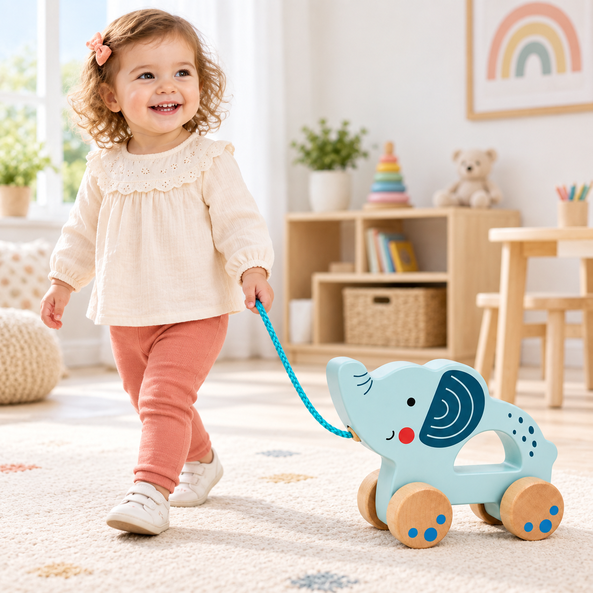Tooky Toy Pull Along - Elephant