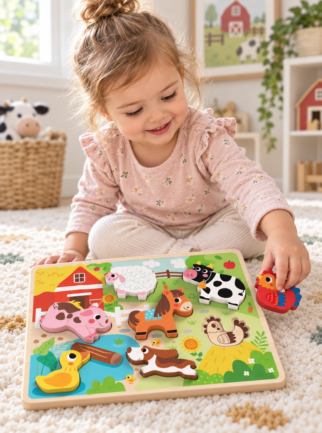 Tooky Toy Chunky Puzzle - Farm