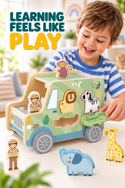 Tooky Toy Animal Jeep - Marah Kids