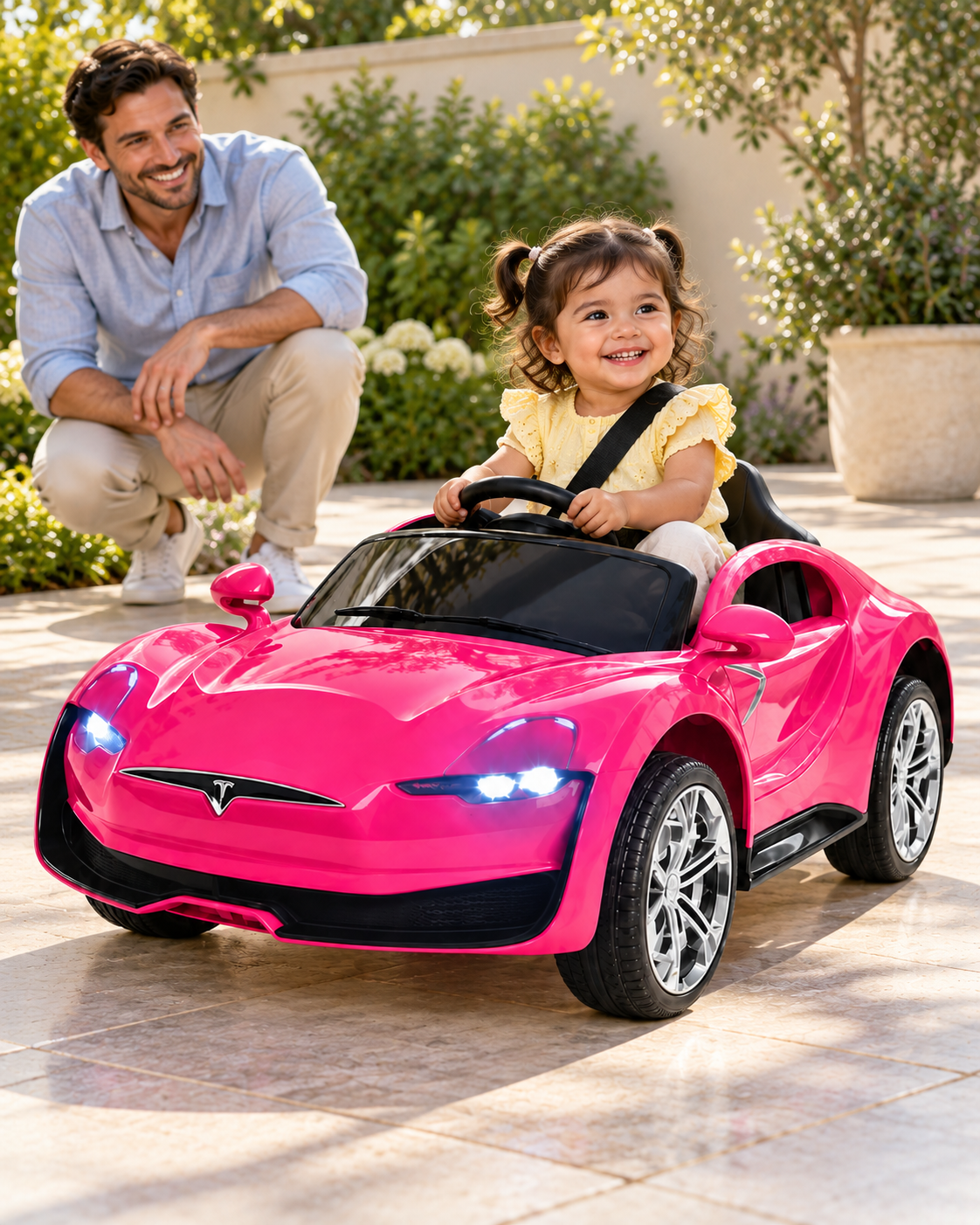 Lovely Baby Kids Powered Riding Car LB 1060DX - Pink