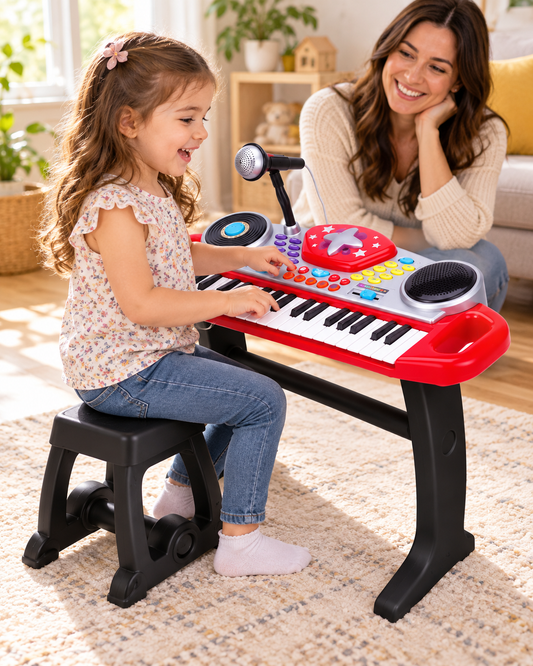 Winfun Beat Bop 37-Key Electronic Keyboard for Kids with Stand, 36 Months+