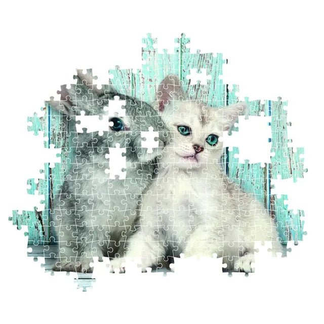 CLEMENTONI PUZZLE HQC CAT&BUNNY+POSTER 500PCS - Marah Kids