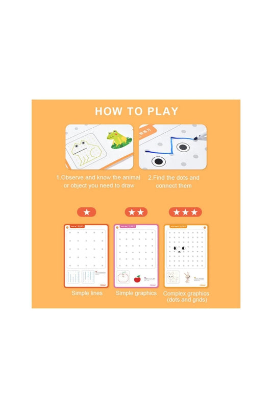 Connect The Dots - Wipe - Clean Workbook - Marah Kids