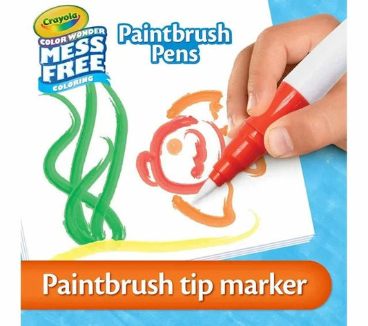 Crayola Color Wonder Paintbrush Pens | 8 Mess - Free Pens Ages 3+ - Marah Kids