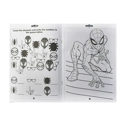 "Marvel Spider - Man Colouring Activity Book and Markers Set - Marah Kids