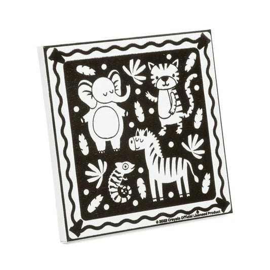 Crayola Velvet CYO Canvas 20x20cm - Jungle Ages 3+ - Marah Kids