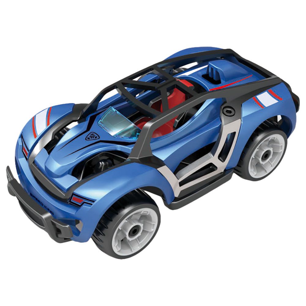 D - Power 35pcs DIY Modified Race Car for Kids | Car Building Toy Kit | Make you own Racing Car, Scale 1:32 - Marah Kids