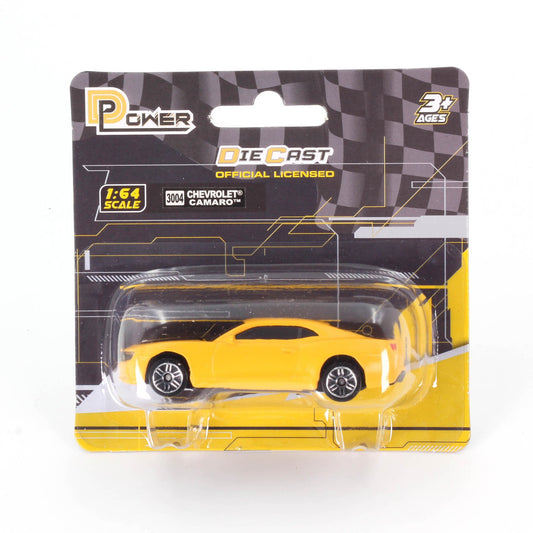 D - Power 1:64 Diecast Chevrolet Camaro Matte Yellow – Collectible Model Car - Marah Kids