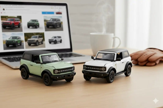 D - Power 1:36 Diecast Ford Bronco Badlands 2023, Assorted Colors Green / White 1pc - Marah Kids