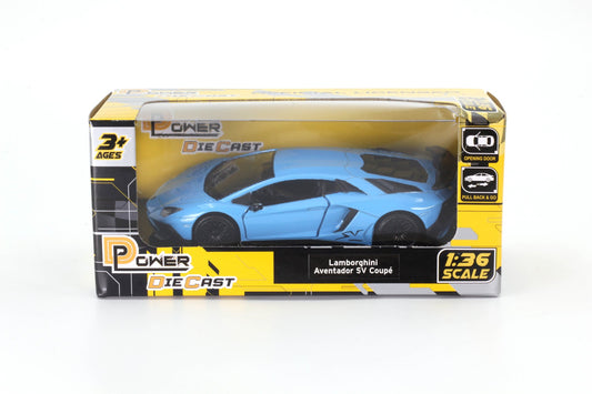 d - power 1:36 diecast lamborghini aventador lp750 - 4 – blue/red - Marah Kids