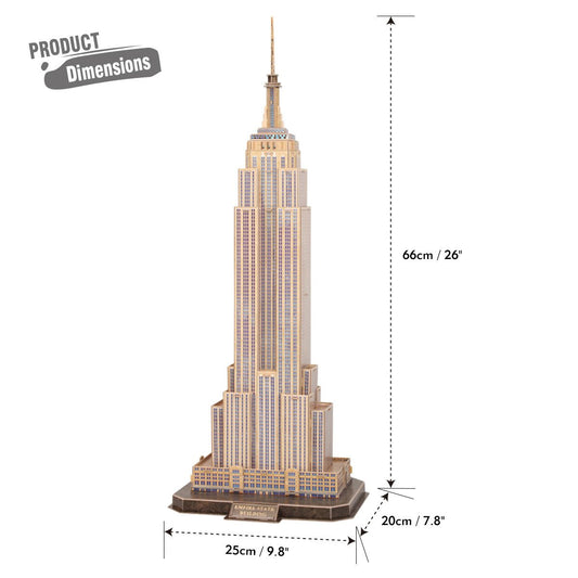 CUBIC FUN NGEO 3D PUZZLE EMPIRE STATE BUILDING 66P - Marah Kids