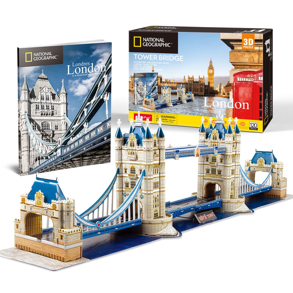 CUBIC FUN NGEO 3D PUZZLE TOWER BRIDGE 120PCS - Marah Kids