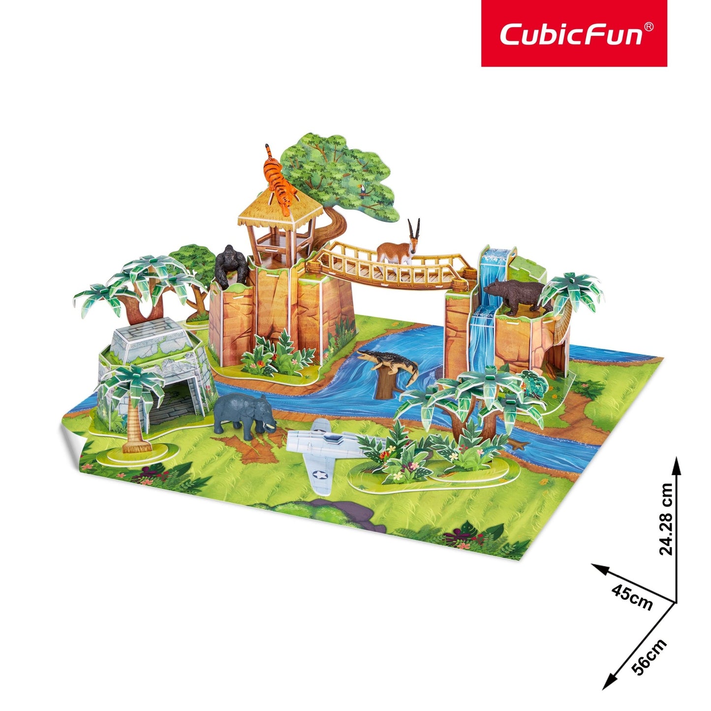 National Geographic National Geographic kids 3D Puzzle Jungle Adventure Playset 65 - pieces - Marah Kids