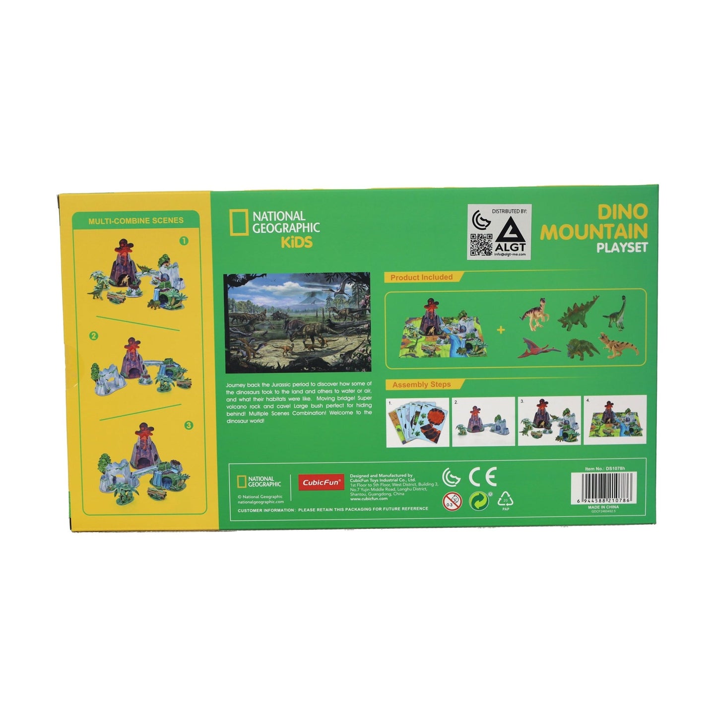 National Geographic kids 3D Puzzle Dino Mountain Playset 54 - pieces - Marah Kids