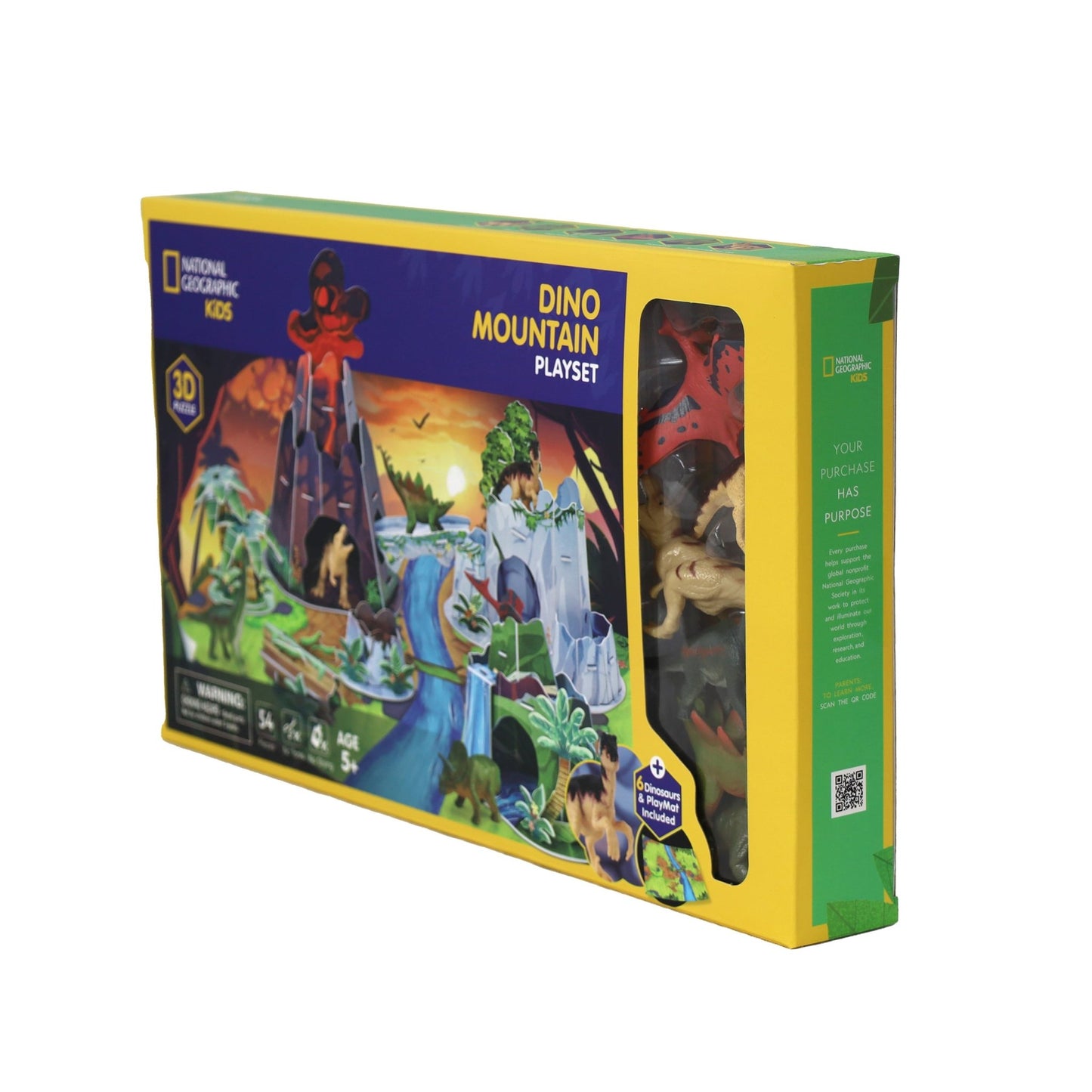 National Geographic kids 3D Puzzle Dino Mountain Playset 54 - pieces - Marah Kids