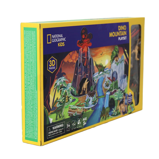 National Geographic kids 3D Puzzle Dino Mountain Playset 54 - pieces - Marah Kids