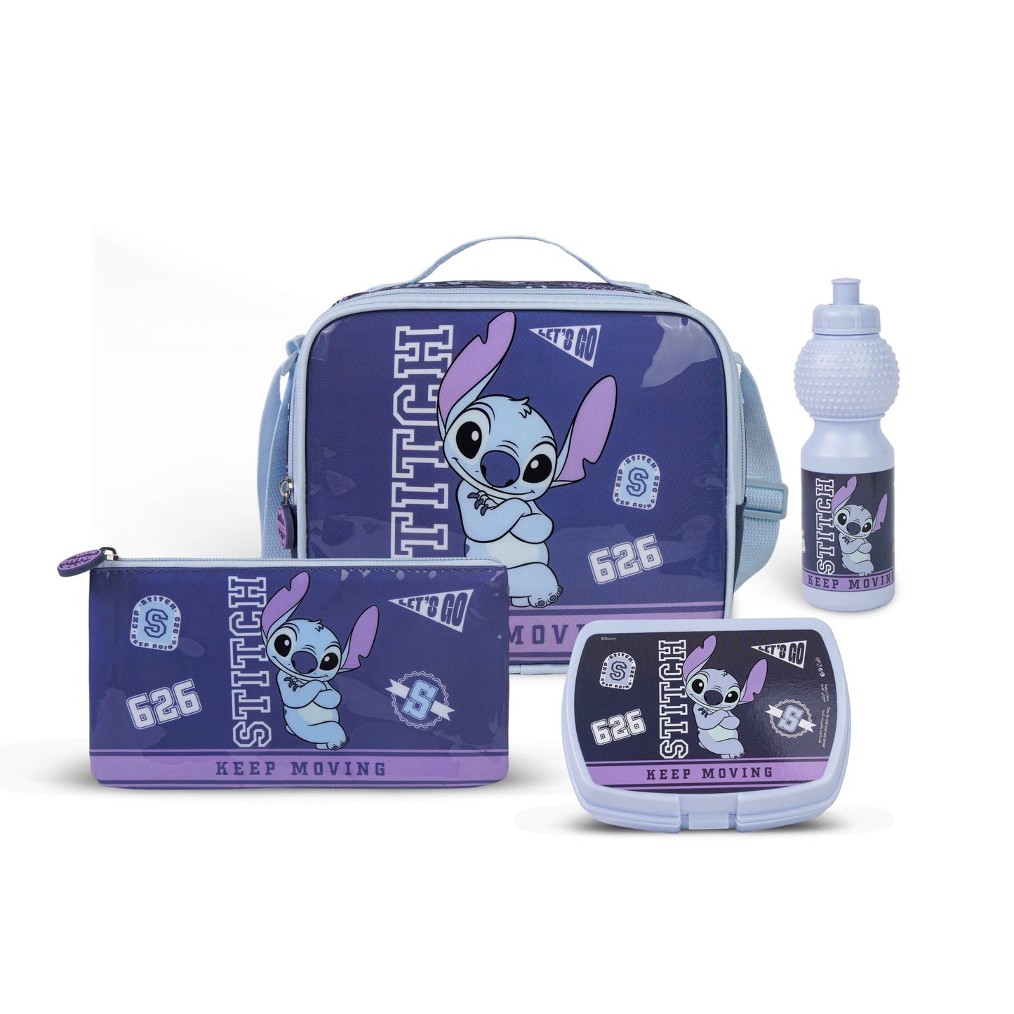 Disney Stitch 5-in-1 Kids Trolley School Set 18 Inch - Marah Kids