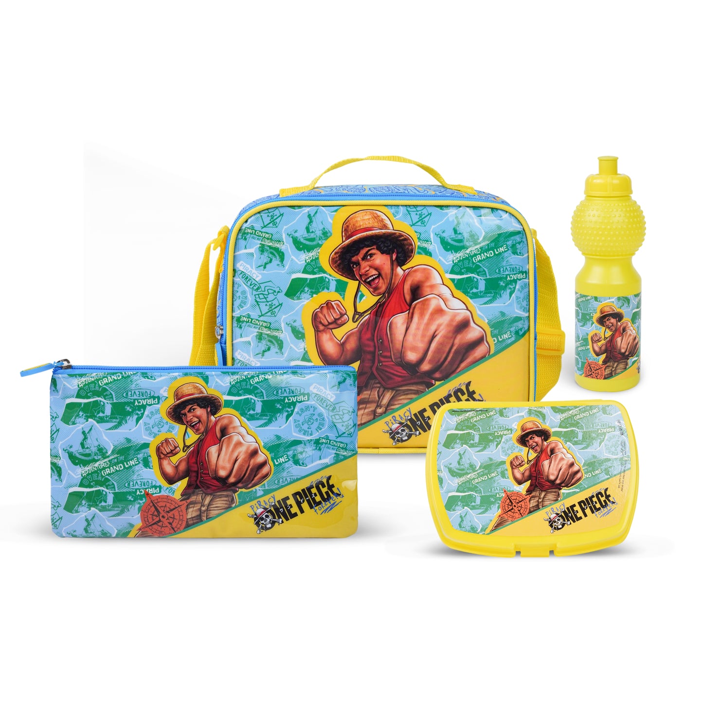 Netflix One Piece 5-in-1 Kids Trolley School Set 18 Inch