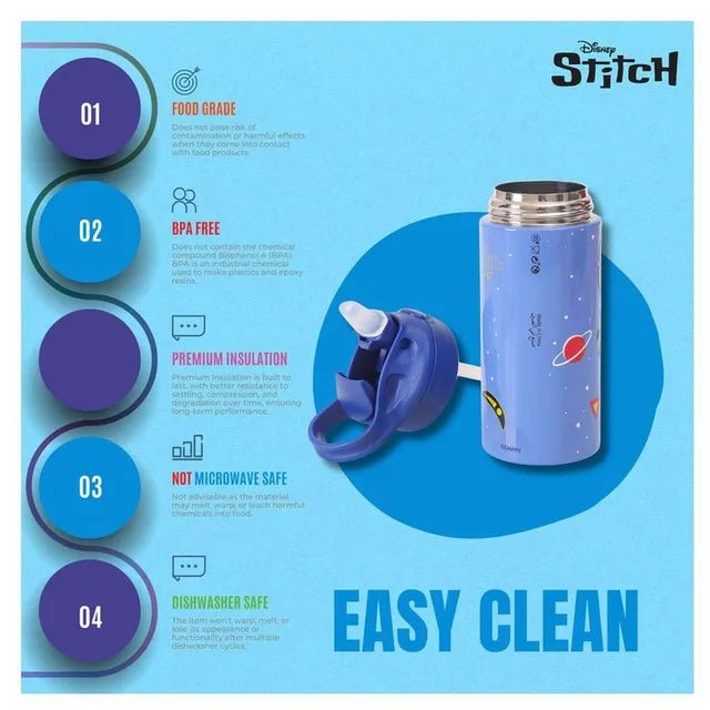 Disney Stitch See ya Later Stainless Steel Water Bottle - Marah Kids