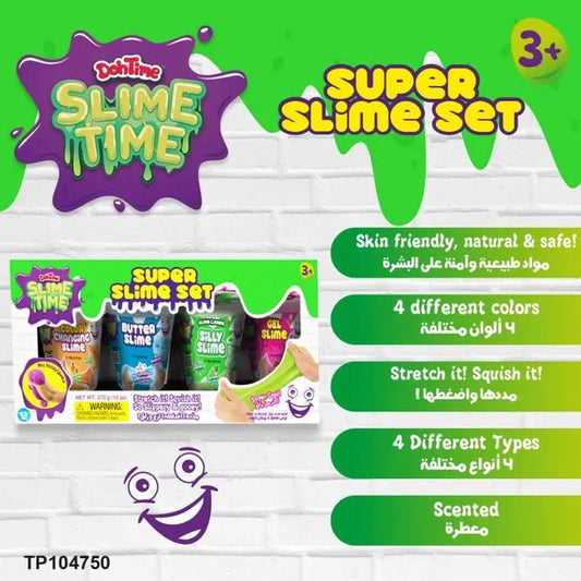 Slimetime Super Slime Set V2 4Cans - Marah Kids