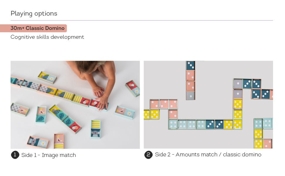 Taf Toys Domino Rally Block | XL Dominoes Set, Ages 30M+ - Marah Kids