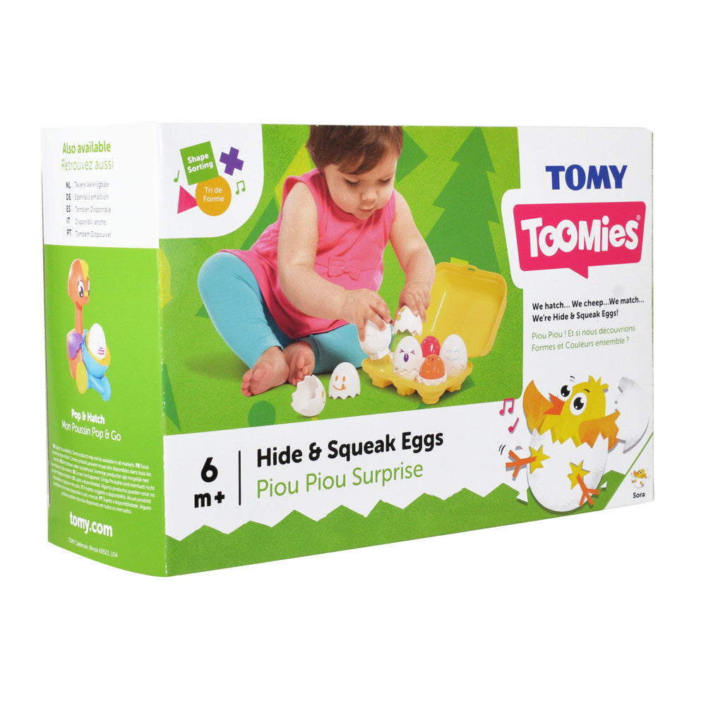 Tomy Toomies -TOMY Toomies Hide & Squeak Eggs