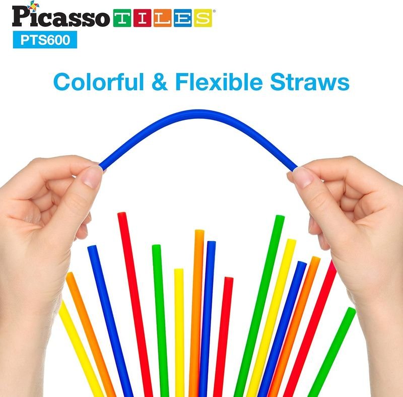Picasso Magnetic Straw Construction Set 600 - pieces - Marah Kids