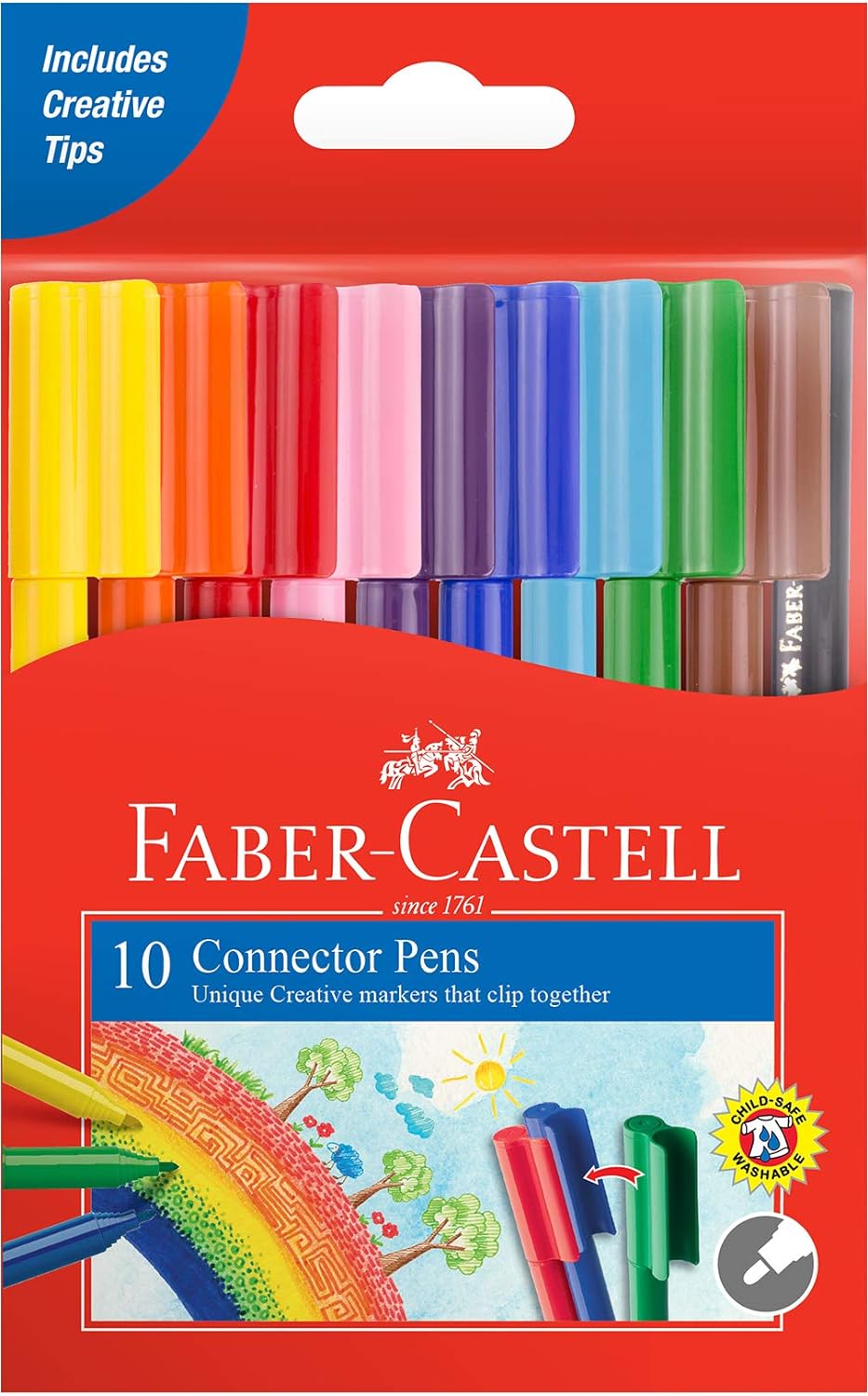 FABER - CASTELL CONNECTOR FELT PEN 10 COLOR - Marah Kids