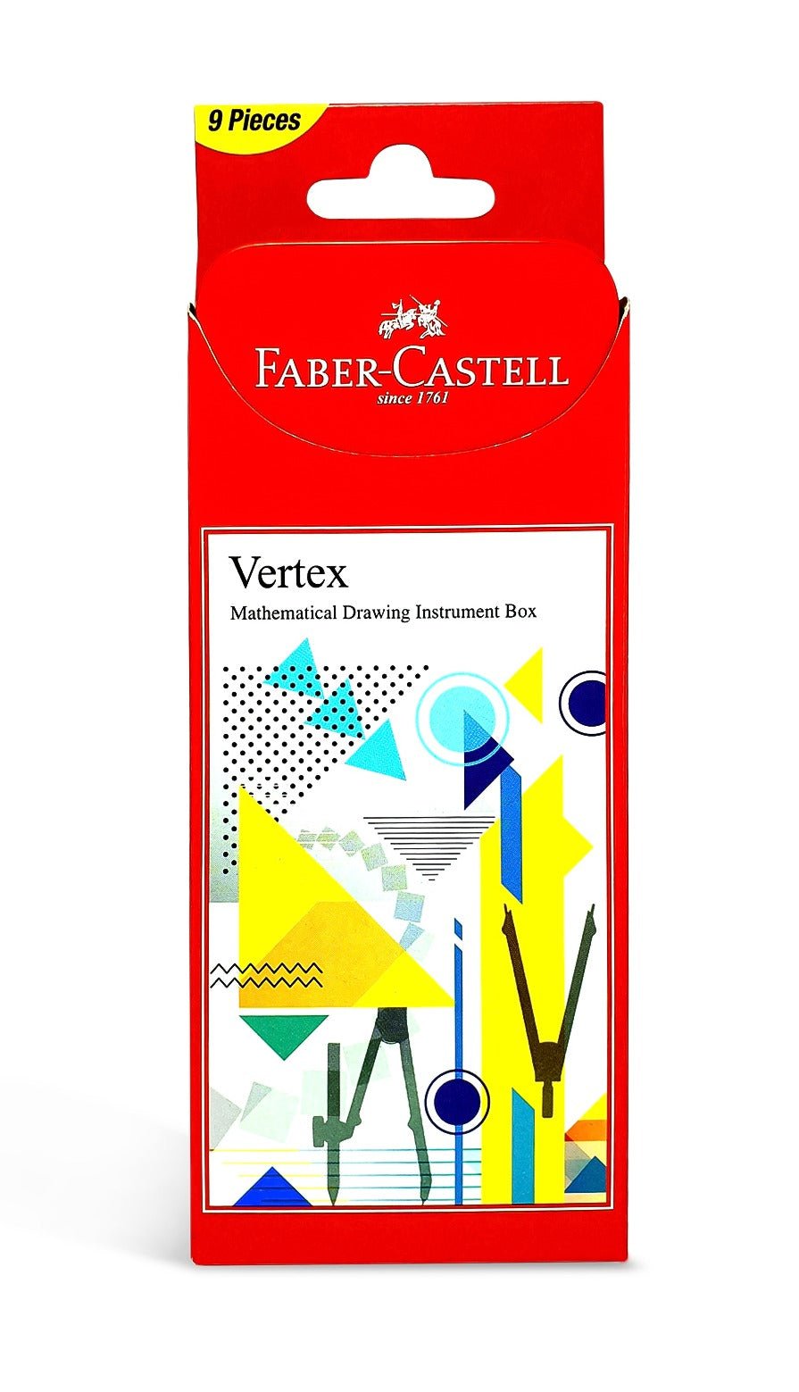 FABER - CASTELL VERTEX MATHEMATICAL SET 9PC - Marah Kids