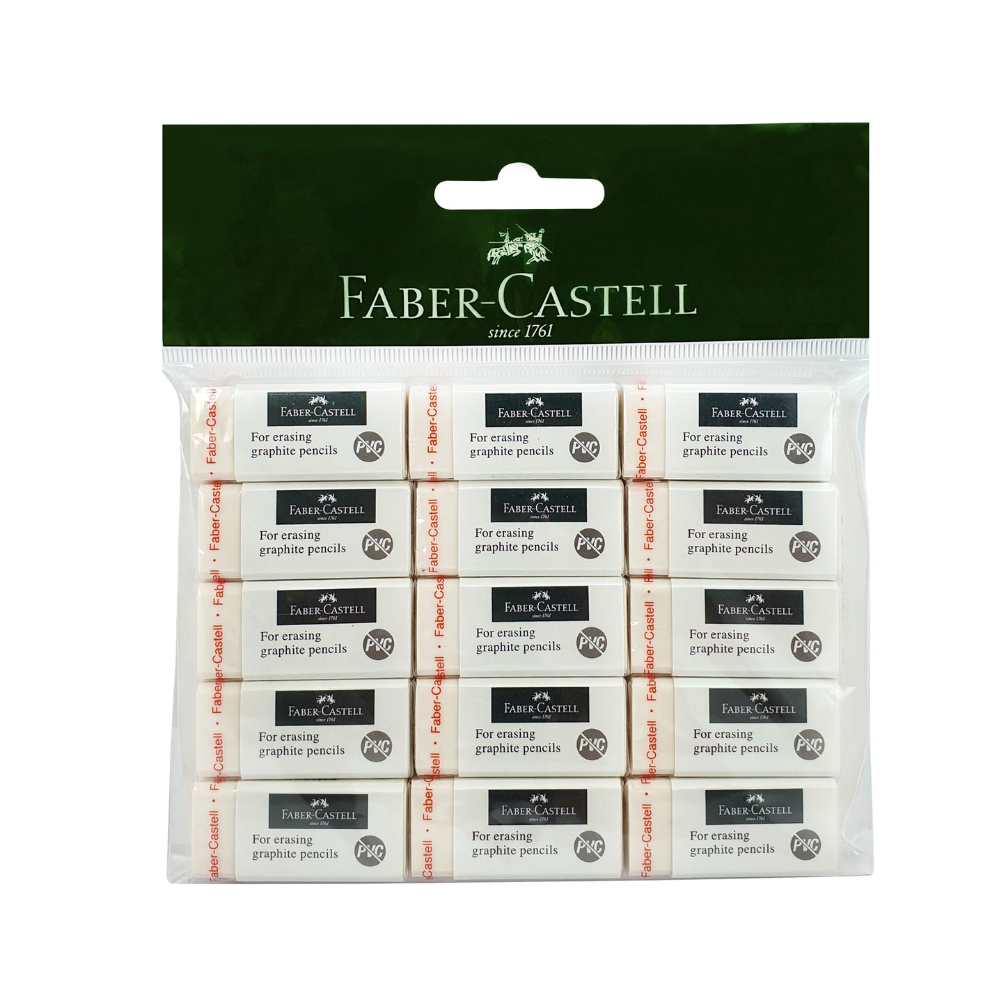FABER - CASTELL PVC - FREE ERASER MEDIUM 15X - Marah Kids