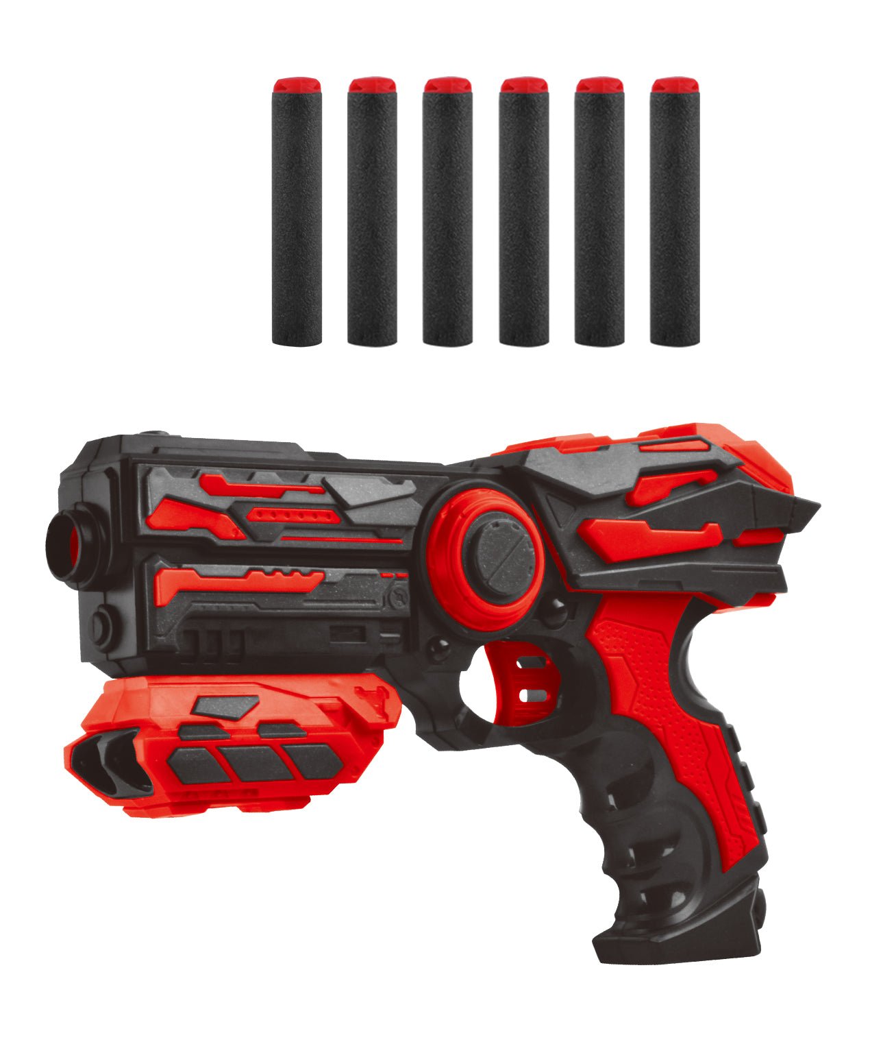 Power Joy Shooterz X Blaster 2 with 6 Foam Bullets, Assorted - 1 Piece - Marah Kids