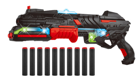 Power Joy Shooterz X Blaster 5 with 10 Foam Bullets with Lights Battery Operated - Marah Kids