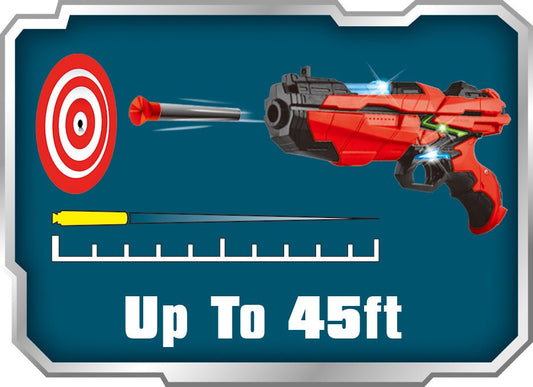 Power Joy Shooterz X Blaster 4 with 6 Foam Bullets with Lights Battery Operated - Marah Kids