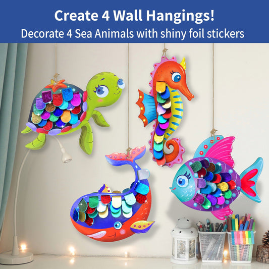 Chalk & Chuckles - Foil Decorations - Sea Animals - Marah Kids